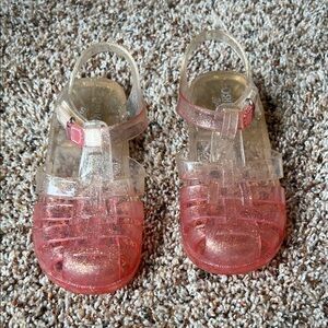 OshKosh B'gosh Glitter Jelly Fisherman Sandals - Pink and Clear